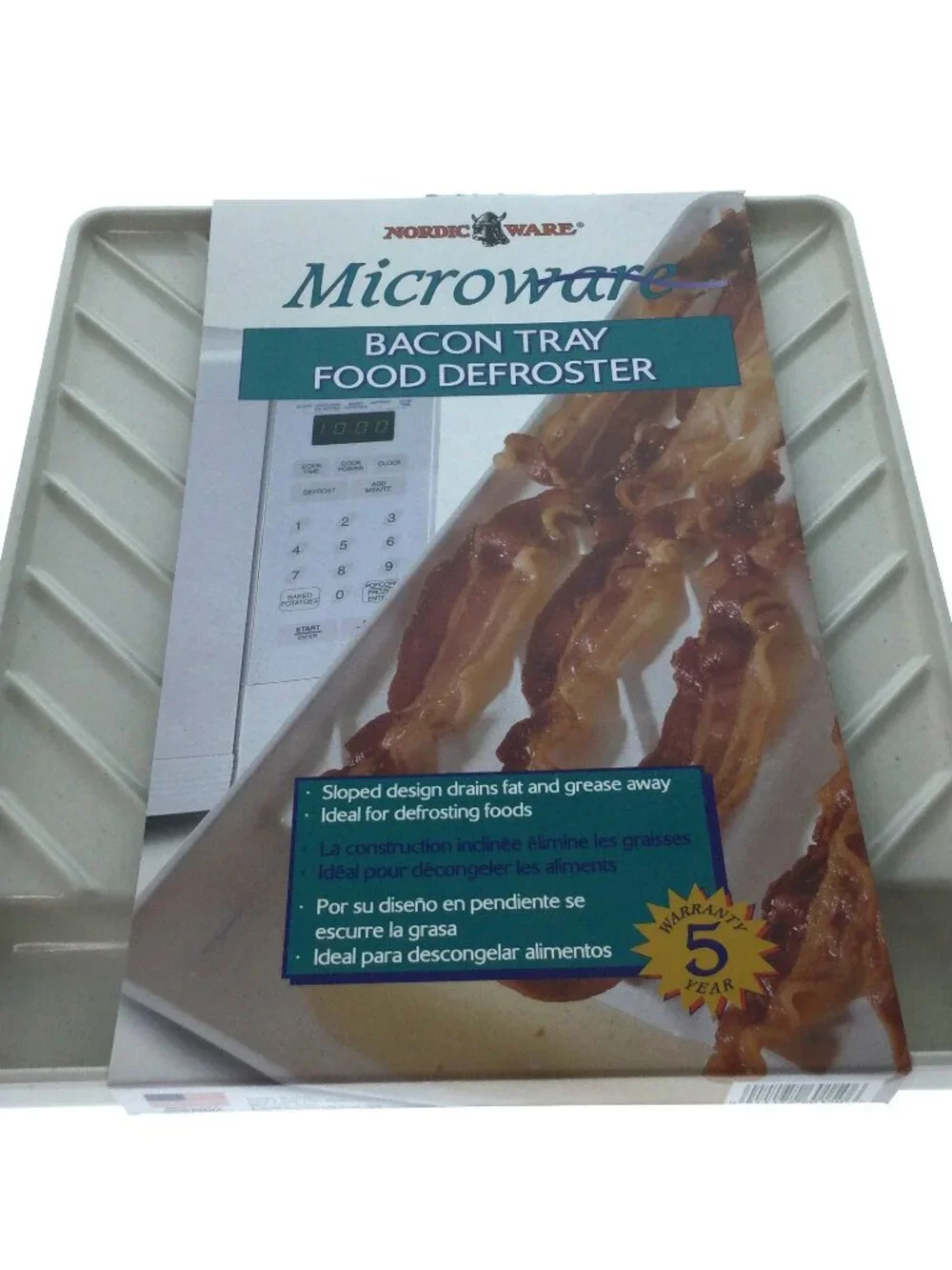 New‎ Nordic Ware Microware Bacon Tray Food Defroster